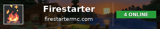 Firestarter Minecraft server banner