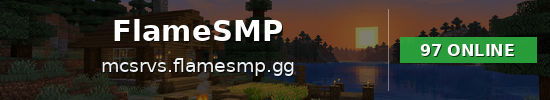 FlameSMP Minecraft server banner