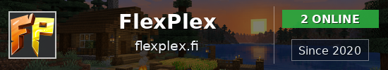 FlexPlex Minecraft server banner