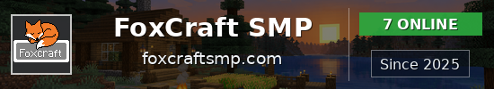 FoxCraft SMP Minecraft server banner