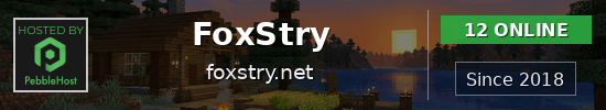 FoxStry Minecraft server banner