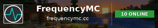 FrequencyMC Minecraft server banner