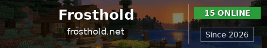 Frosthold Minecraft server banner