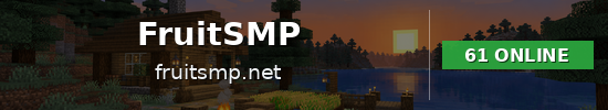 FruitSMP Minecraft server banner