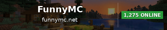 FunnyMC Minecraft server banner