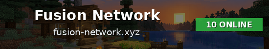 Fusion Network Minecraft server banner