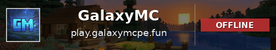 GalaxyMC Minecraft server banner