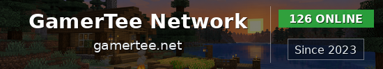 GamerTee Network Minecraft server banner
