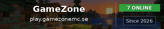 GameZone Minecraft server banner