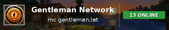 Gentleman Network Minecraft server banner