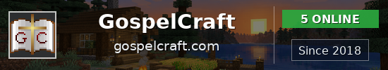GospelCraft Minecraft server banner