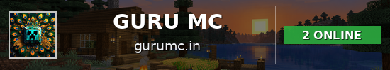 GURU MC Minecraft server banner