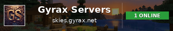 Gyrax Servers Minecraft server banner