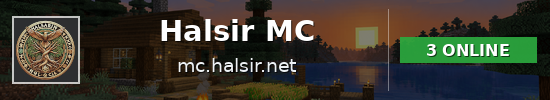 Halsir MC Minecraft server banner