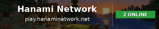 Hanami Network Minecraft server banner