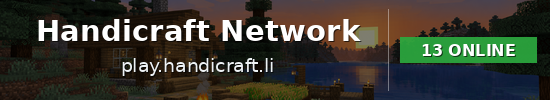 Handicraft Network Minecraft server banner