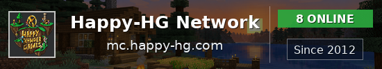 Happy-HG Network Minecraft server banner
