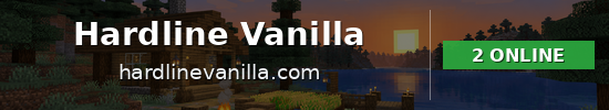Hardline Vanilla Minecraft server banner