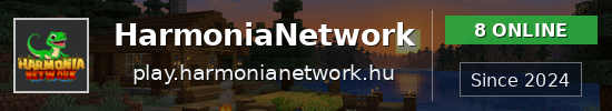 HarmoniaNetwork Minecraft server banner