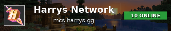 Harrys Network Minecraft server banner