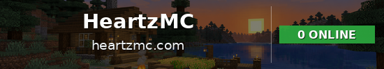 HeartzMC Minecraft server banner