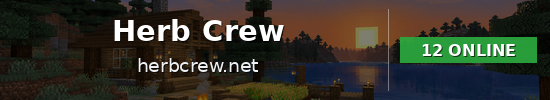 Herb Crew Minecraft server banner