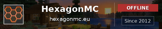HexagonMC Minecraft server banner