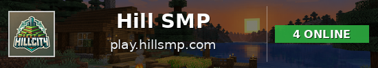 Hill SMP Minecraft server banner