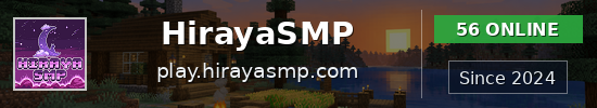HirayaSMP Minecraft server banner