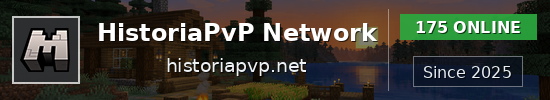 HistoriaPvP Network Minecraft server banner