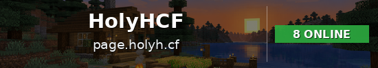 HolyHCF Minecraft server banner