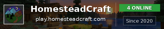 HomesteadCraft Minecraft server banner