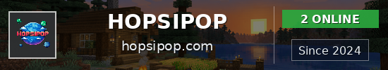 HOPSIPOP Minecraft server banner