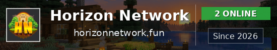Horizon Network Minecraft server banner