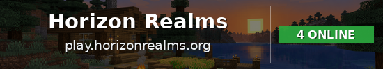 Horizon Realms Minecraft server banner