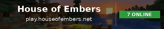 House of Embers Minecraft server banner