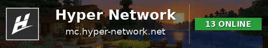 Hyper Network Minecraft server banner