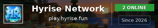 Hyrise Network Minecraft server banner