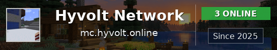 Hyvolt Network Minecraft server banner
