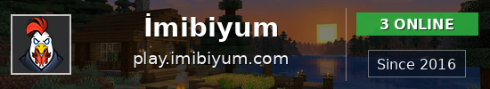 İmibiyum Minecraft server banner