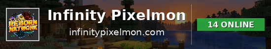 Infinity Pixelmon Minecraft server banner