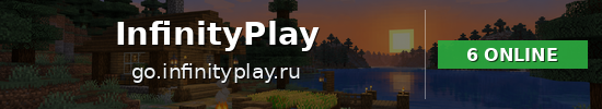 InfinityPlay Minecraft server banner