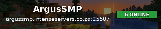 ArgusSMP Minecraft server banner