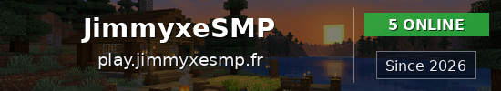 JimmyxeSMP Minecraft server banner