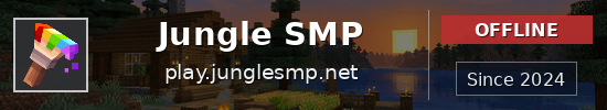Jungle SMP Minecraft server banner