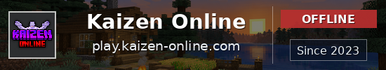 Kaizen Online Minecraft server banner