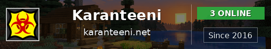 Karanteeni Minecraft server banner