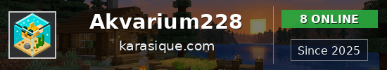 Akvarium228 Minecraft server banner