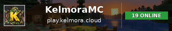 KelmoraMC Minecraft server banner