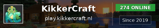 KikkerCraft Minecraft server banner
